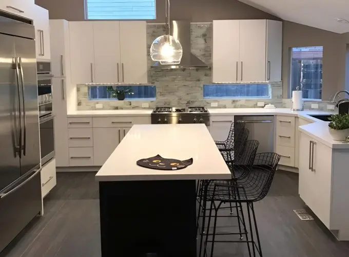 Modern Kitchen Remodel with Expanded Island